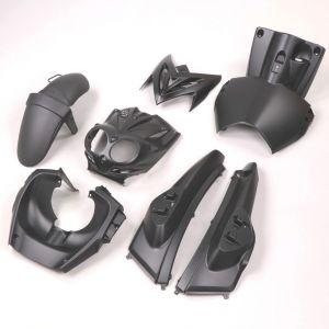 Kit car&eacute;nages MBK Stunt, Yamaha Slider (double optique) noir mat