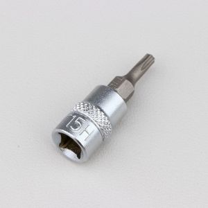 Douille &agrave; embout T15 Torx perc&eacute; 1/4" BGS