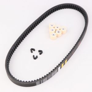 Courroie avec galets et curseurs de variateur Piaggio Fly, Liberty, Typhoon 50...