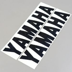 Stickers Yamaha noirs 330x80 mm (jeu de 2)