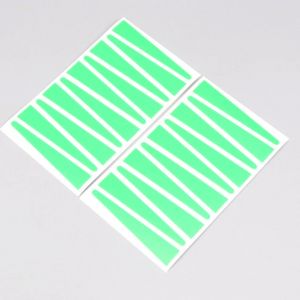 Stickers de b&acirc;tons de jantes Rigida, Leleu Peugeot 103 verts fluo