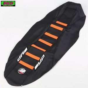 Housse de selle KTM SX 125, 250, SX-F 450 (2011 - 2015), EXC (2012 - 2016) Bud Racing noire et orange