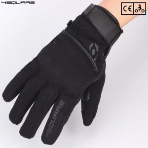 Gants street 4Square Striker homologu&eacute;s CE moto noirs