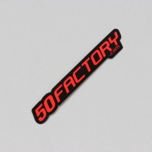 Sticker 50 Factory 6 cm rouge