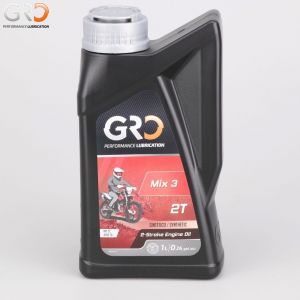 Huile moteur 2T GRO Mix-3 semi-synth&egrave;se 1L