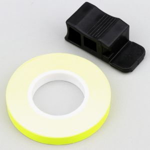 Sticker liseret de jantes Lampa jaune fluorescent avec applicateur 7 mm