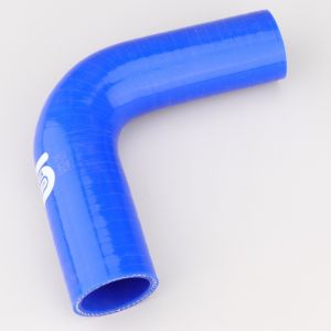 Réducteur silicone coudé 90° Ø32 à 28 mm Silicon Hoses bleu