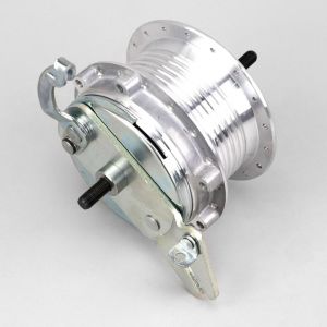 Moyeu arri&egrave;re complet 36 trous &Oslash;100 mm Motob&eacute;cane AV88, AV85, MBK 51...