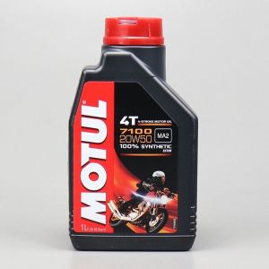 Huile moteur 4T 20W50 Motul 7100 100% synthèse 1L