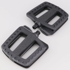 P&eacute;dales plates plastique antid&eacute;rapantes pour v&eacute;lo Contec Quick Stay XXL noires 112.5x115.5 mm
