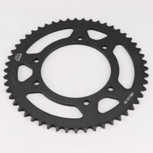 Couronne 52 dents acier 420 Derbi, Rieju, Yamaha, Peugeot... JT Sprockets noire
