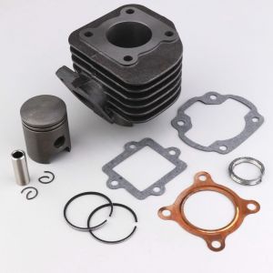 Cylindre piston fonte Ø40 mm 1PE40QMB (fixation échappement inclinée 93°) Keeway, TNT, Generic KSR... (axe Ø12 mm) Hebe