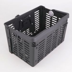 Panier avant vélo noir avec fixation universelle