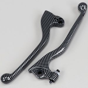Leviers de frein avant et d'embrayage Derbi Senda, Gilera SMT, RCR... (2000 - 2010) TNT Tuning carbone