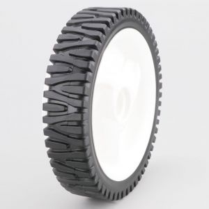 Roue de tondeuse &Oslash;200 mm Partner P56-550, McCulloch M53-675DWA, Husqvarna 5521 CHV...