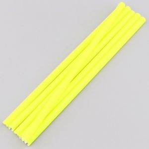 Couvre rayons réfléchissants 15 cm Stunt Freaks Team jaunes fluo (lot de 6)