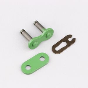 Attache rapide de cha&icirc;ne 420 renforc&eacute;e KMC verte