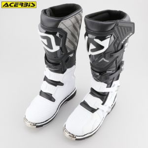 Bottes Acerbis X-Race noires et blanches