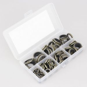 Joints caoutchouc/laiton &Oslash;6, 8, 10, 12, 14 et 16 mm (coffret de 150 pi&egrave;ces)