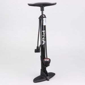 Pompe de gonflage à pied Ø38 mm avec manomètre PNA noire