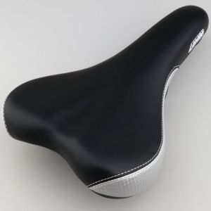 Selle v&eacute;lo "VTT" 270x155 mm Lampa Dynamic noire et grise