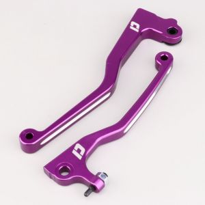 Leviers de frein avant et d'embrayage Beta RR 50, 125 Doppler violets