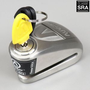 Antivol bloque disque &agrave; alarme (homologu&eacute; SRA) Auvray B-LOCK-10 inox