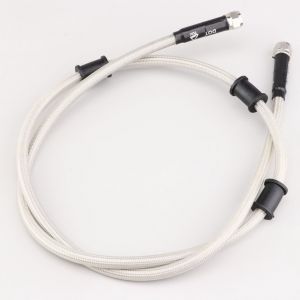 Durite de frein universelle 100 cm type aviation EvoK grise