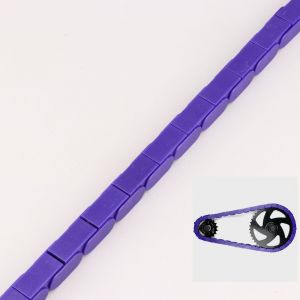 Couvre chaîne à clipser vélo 1 vitesse 112 maillons Insane Chains violet