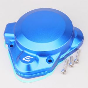 Cache allumage aluminium Derbi Euro 3 et 4 Gencod GRD bleu