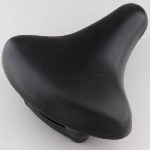 Selle v&eacute;lo "VTC/ville" 245x215 mm avec ressorts noire