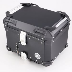 Top case 40L aluminium moto, scooter universel Coocase X1 noir (avec platine)