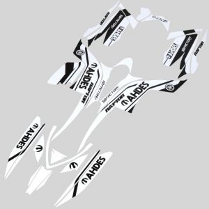 Kit déco Yamaha YFM Raptor 700 (depuis 2014) Ahdes blanc