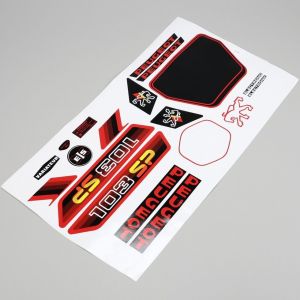 Kit déco Peugeot 103 SP2 noir et rouge