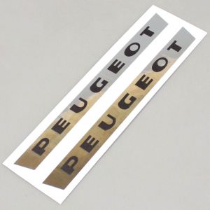 Stickers de carters Peugeot (fond chrome)
