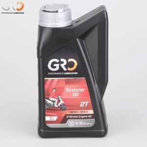 Huile moteur 2T GRO Scooter Oil semi-synth&egrave;se 1L