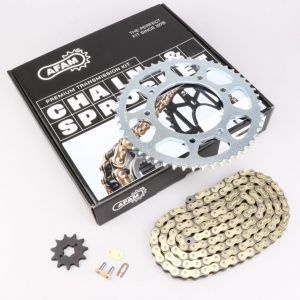 Kit cha&icirc;ne 11/53 Derbi Senda DRD Racing (2004 - 2010) Afam (d&eacute;multiplication origine)