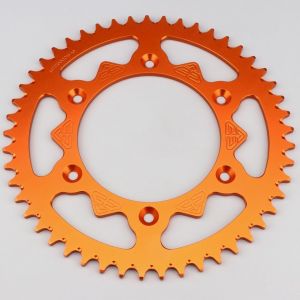 Couronne 49 dents alu 520 KTM SX, SX-F, EXC, Gas Gas MC-F... ACD orange