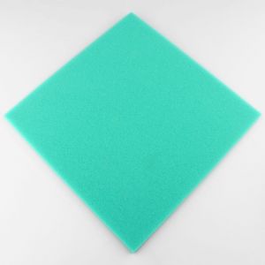 Mousse de filtre à air universelle à découper 255x255x12 mm verte