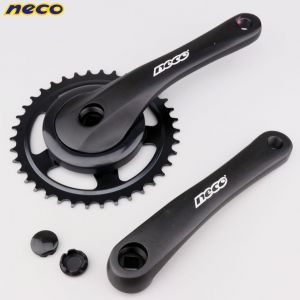 P&eacute;dalier v&eacute;lo mono plateau 38 dents Neco 170 mm