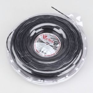 Fil de débroussailleuse Ø2.4 mm hélicoïdal nylon Vortex noir (bobine de 70 m)