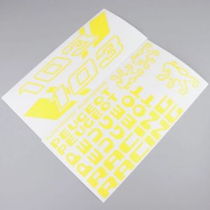 Kit déco type Peugeot 103 RCX Racing jaune lumineux