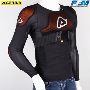 Gilet de protection (pare-pierres avec coudières) Acerbis Flux Air noir (homologué FFM CE)