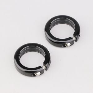 Anneaux de serrage poign&eacute;es v&eacute;lo Lock-On A'ME noirs
