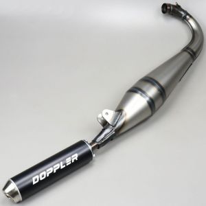 Pot d'&eacute;chappement silencieux noir MBK 51, Motob&eacute;cane (bras oscillant carr&eacute;) Doppler Streetcup