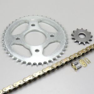 Kit chaîne renforcé 13x42x118 Mash Café Racer, Scrambler 125... Afam or