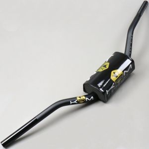 Guidon &Oslash;28 mm KRM Pro Ride noir et or avec mousse