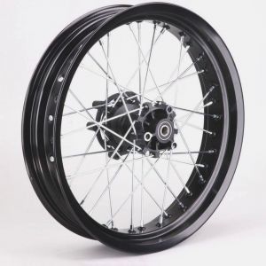 Jante arri&egrave;re 17 pouces Rieju MRT 50, Marathon 125... 101 Octane noire