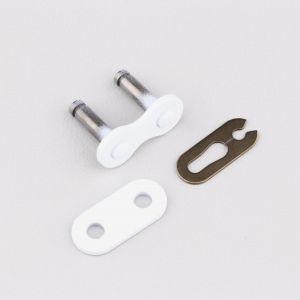 Attache rapide de cha&icirc;ne 420 renforc&eacute;e KMC blanche