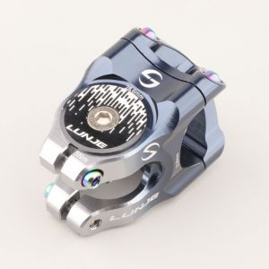 Potence de v&eacute;lo &Oslash;31.8x35 mm 1" 1/8 Lunje 02 noire et grise